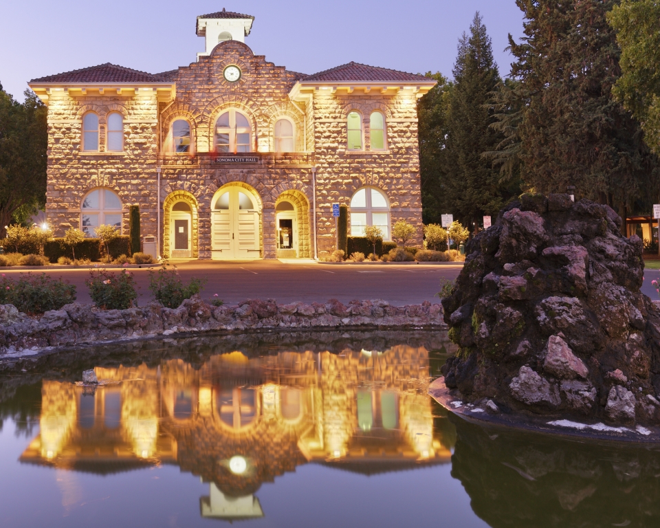 The City Hall of Sonoma, California