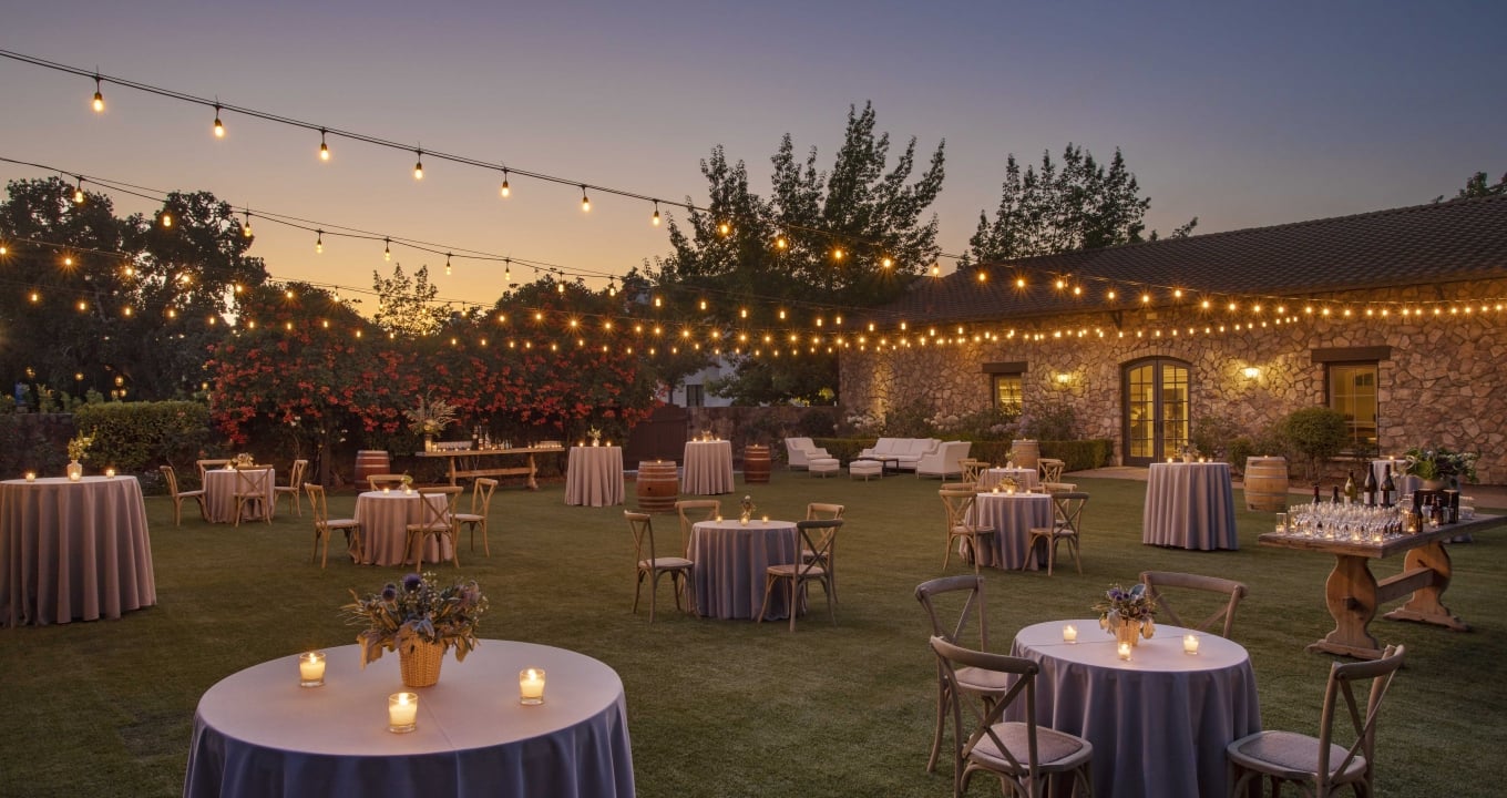 Stone Lawn Evening set for Reception