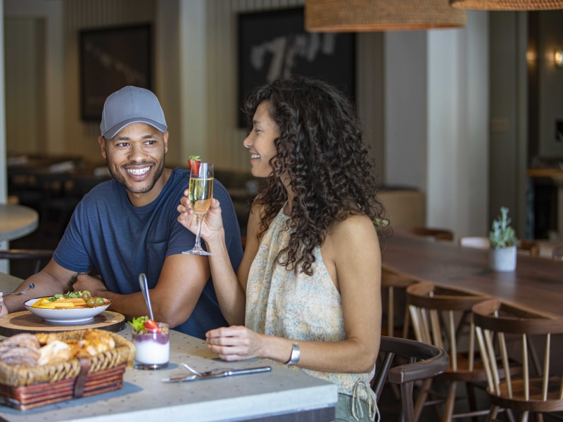 Young Couple at Benicia's Breakfast Bar